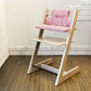 ストッケ STOKKE トリップトラップ TRIPP TRAPP ベビーチェア キッズチェア プラスチックガード＆背もたれ・座クッション&延長グライダー付き S/N6～ 北欧 ノルウェー ◎