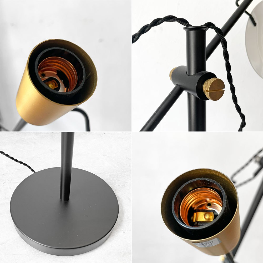 ハモサ HERMOSA ポルダー フロアランプ POLDER FLOOR LAMP フロアスタンド スチール×真鍮 モダン インダストリアル ★
