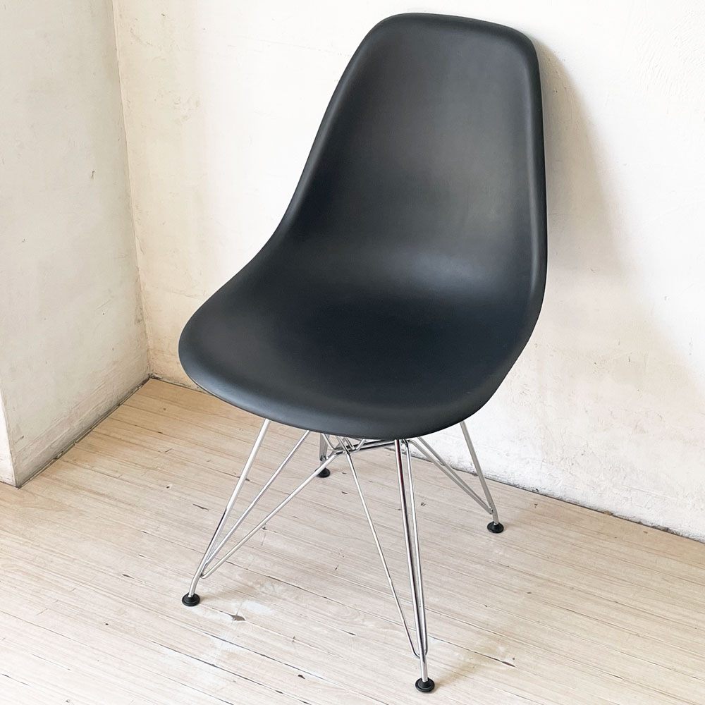 ハーマンミラー Herman Miller サイドシェルチェア ポリプロピレン製 ブラック エッフェルベース C&R イームズ ミッドセンチュリー A ★