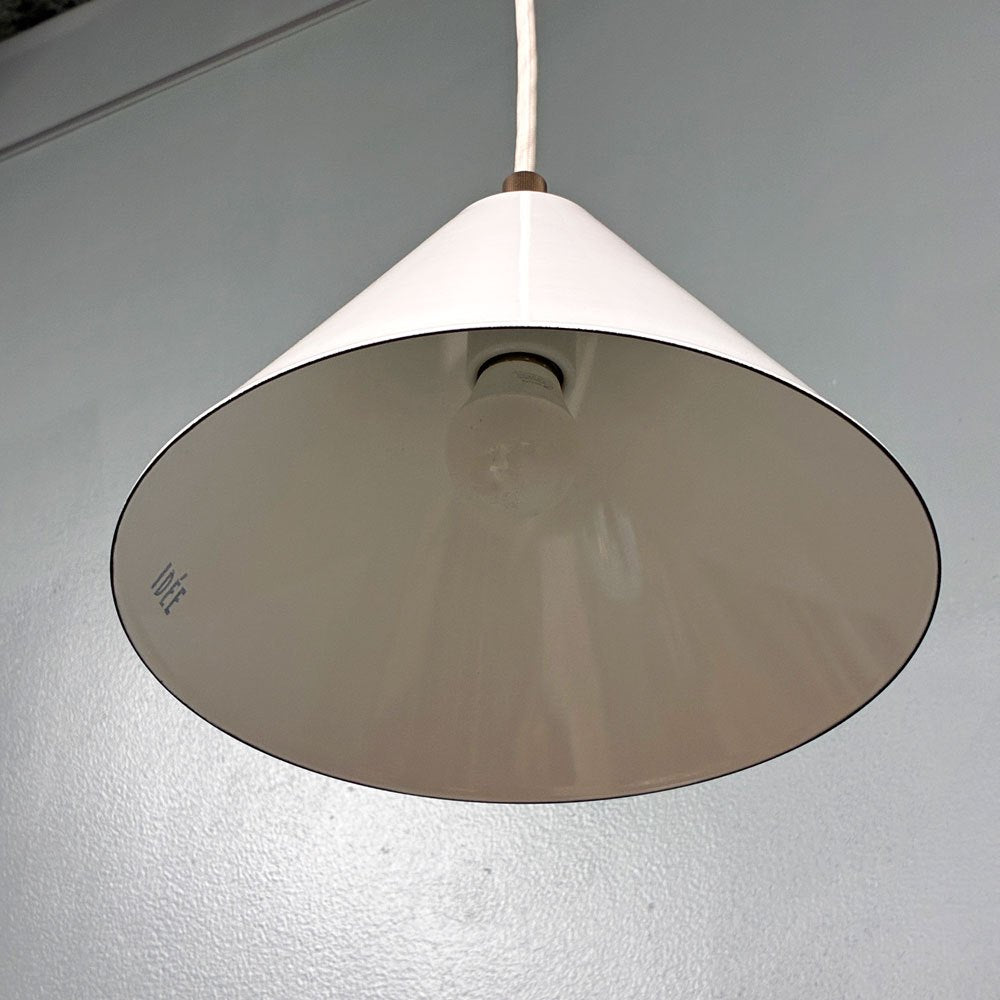 イデー IDEE ホーロー ペンダントライト PORCELAIN ENAMELED IRON LAMP ホワイト インダストリアルデザイン A ◎