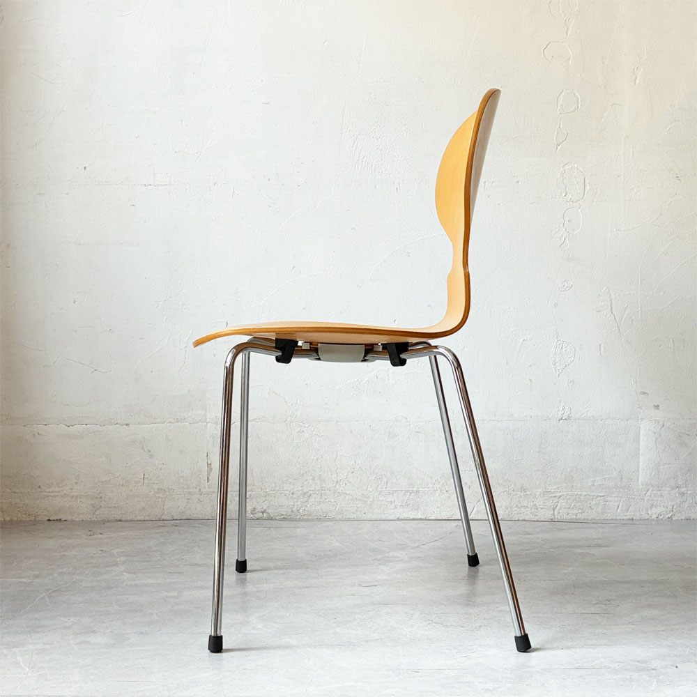 フリッツハンセン Fritz Hansen 3101 アントチェア アリンコチェア 4本脚 ナチュラルビーチ材 ラッカー仕上げ アルネ・ヤコブセン 北欧家具 ★