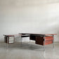 シバストファニチャー Sibast Furniture オフィスデスク No.275 ローズウッド×スチール サブデスク付 W204cm アルネ・ヴォッダー デンマーク 北欧ビンテージ 〓