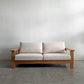 木蔵 BOKURA SP-SOFA01 3人掛けソファ レッドオーク材 W184cm カバーリングファブリック オフホワイト系 定価￥186,890-以上 〓