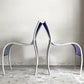 カルテル Kartell FPE chair スタッキングチェア ダイニングチェア 2脚セット アルミ ポリプロピレン ブルー ロンアラッド イタリアモダン 廃番 A ■