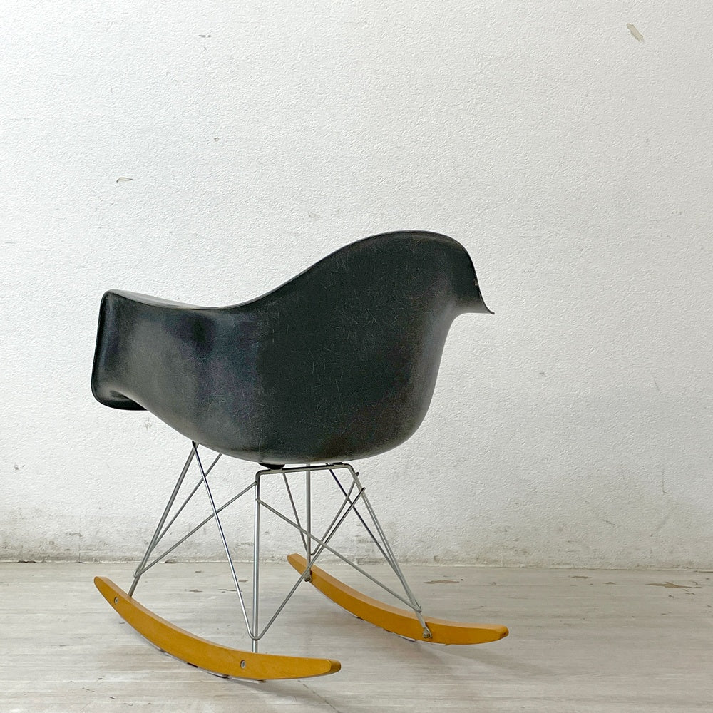 ハーマンミラー Herman Miller アームシェルチェア セカンド 2nd エレファントハイドグレー ロッカーベース イームズ ミッドセンチュリー ●