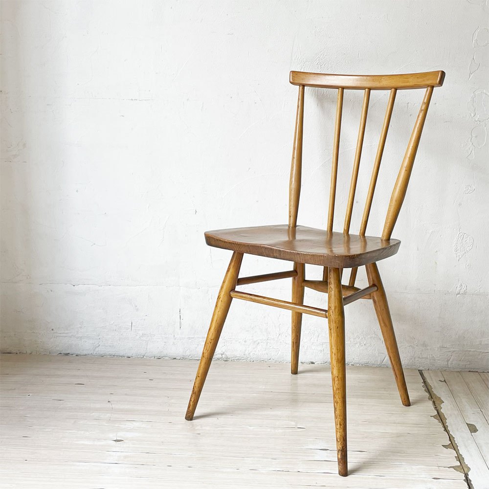 アーコール Ercol スティックバックチェア スピンドルチェア エルム材 UKビンテージ Vintage 英国家具 ★
