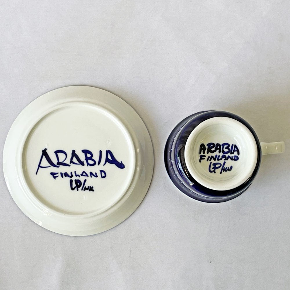アラビア ARABIA バレンシア Valencia カップ＆ソーサー C&S ウラ・プロコッペ Ulla Procope フィンランド ビンテージ 北欧食器 ◇