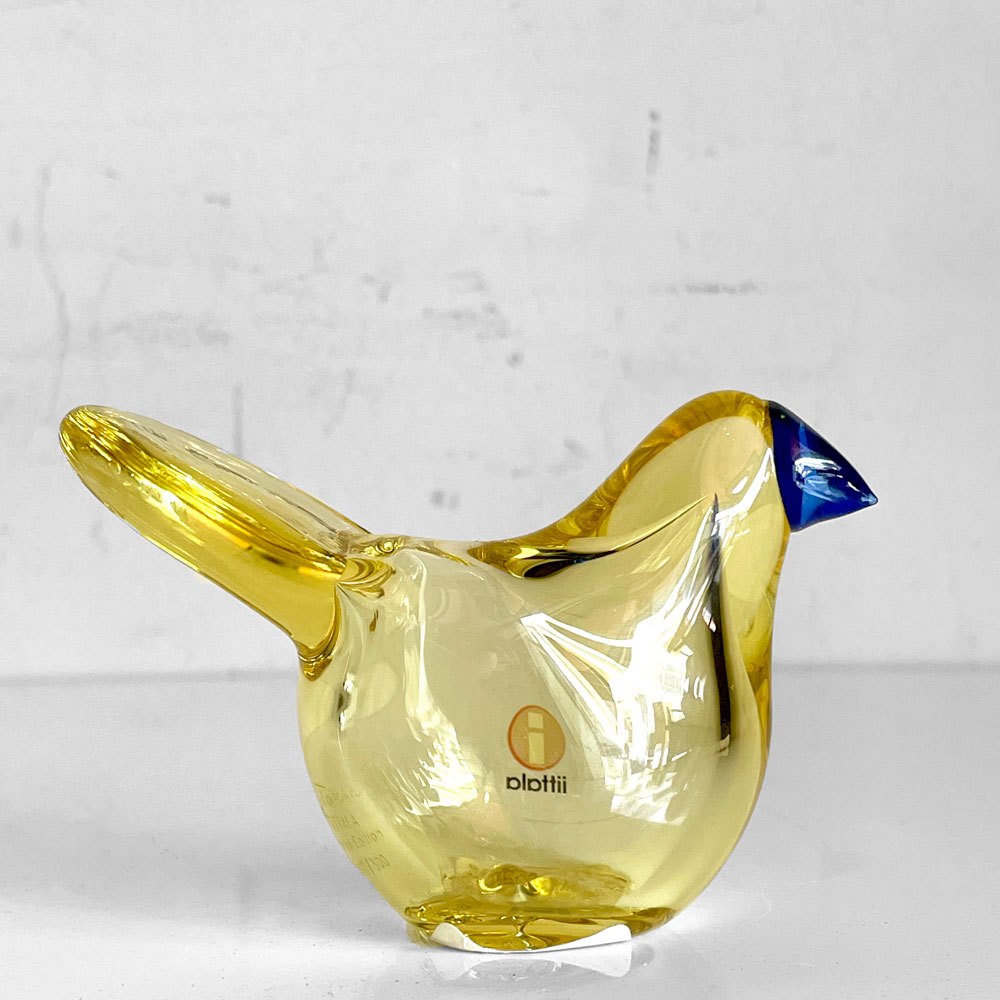 イッタラ iittala イッタラバード シエッポ Sieppo レモン×ブルー 160/300 オイバ・トイッカ Oiva Toikka 表参道店限定 箱付 希少 ■
