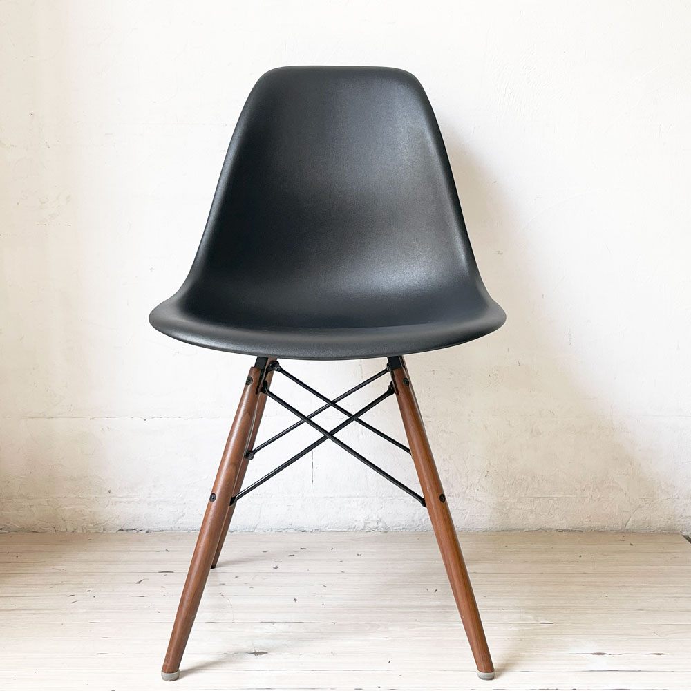 ハーマンミラー Herman Miller サイドシェルチェア ポリプロピレン製 ブラック ドゥエルレッグ C&R イームズ ミッドセンチュリー ★