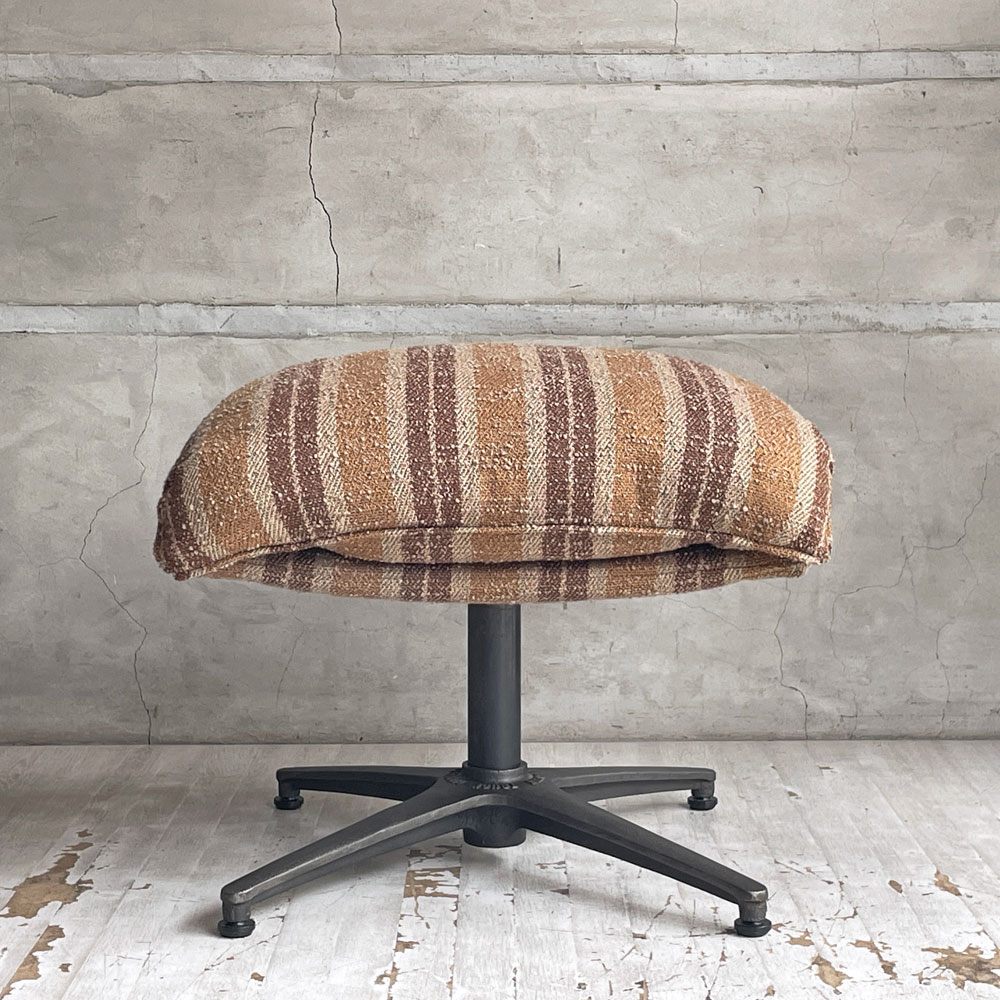トラックファニチャー TRUCK FURNITURE ラグタイム RAGTIME ロッキングチェア オットマン スツール ウールストライプ生地 参考定価￥151,800- ♪