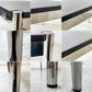 USMモジュラーファニチャー USM Haller USMハラーテーブル ワーキングデスク ダイニングテーブル チャコールリノリウム H74cm アジャスター C ●