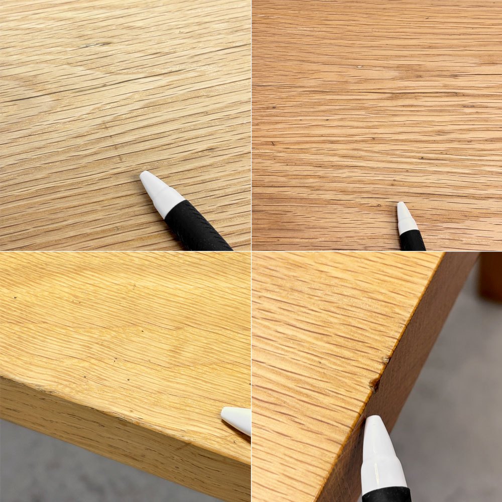無印良品 MUJI リアルファニチャー REAL FURNITURE ダイニングテーブル オーク材 シンプル ナチュラルテイスト W165cm ●