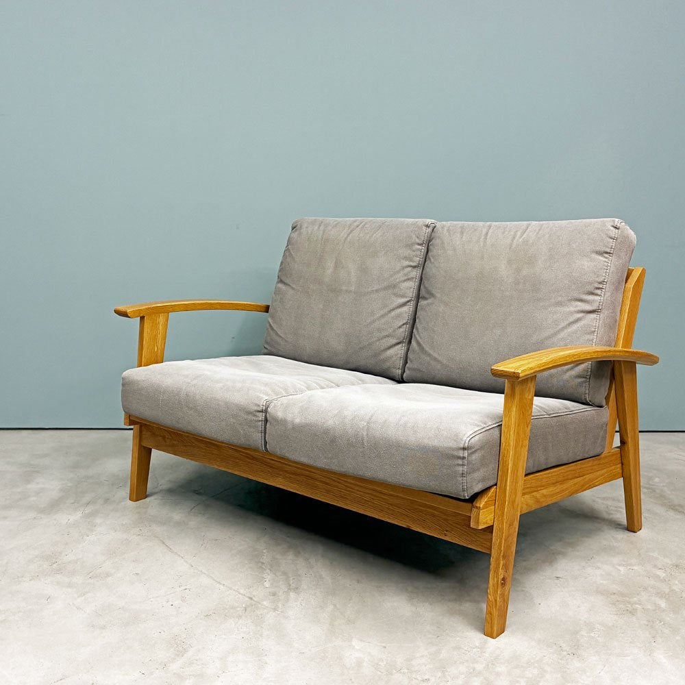 アーバンリサーチ ドアーズ DOORS LIVING PRODUCTS Bothy Modern Sofa 2Pソファ 2シーター オーク無垢材 ベージュ 定価￥113,300- ◎