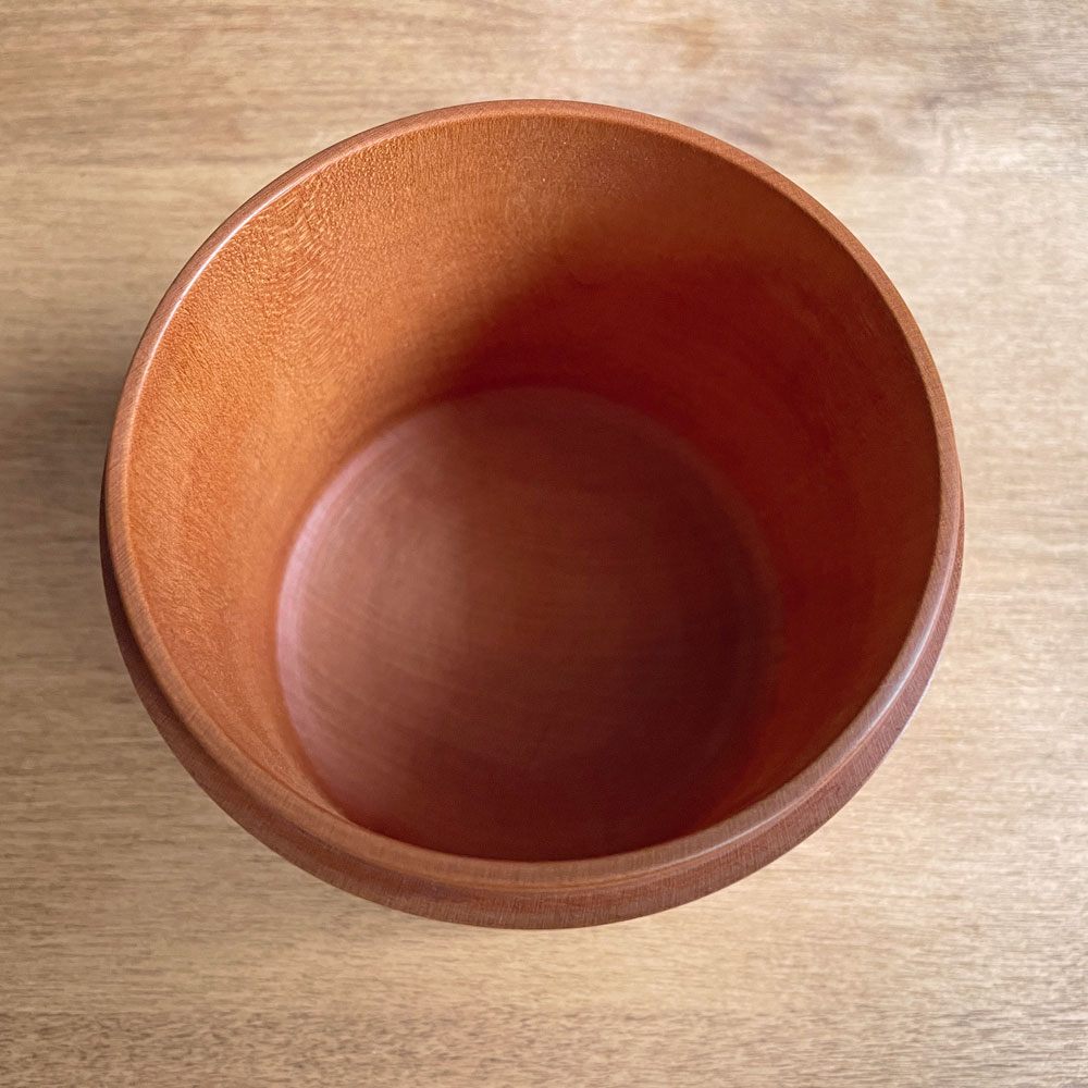 三谷龍二 Ryuji Mitani 桜材 キャニスター 蓋付き  保存容器 小物入れ 11×11×10 cm 木工作家 現代作家 希少 ♪