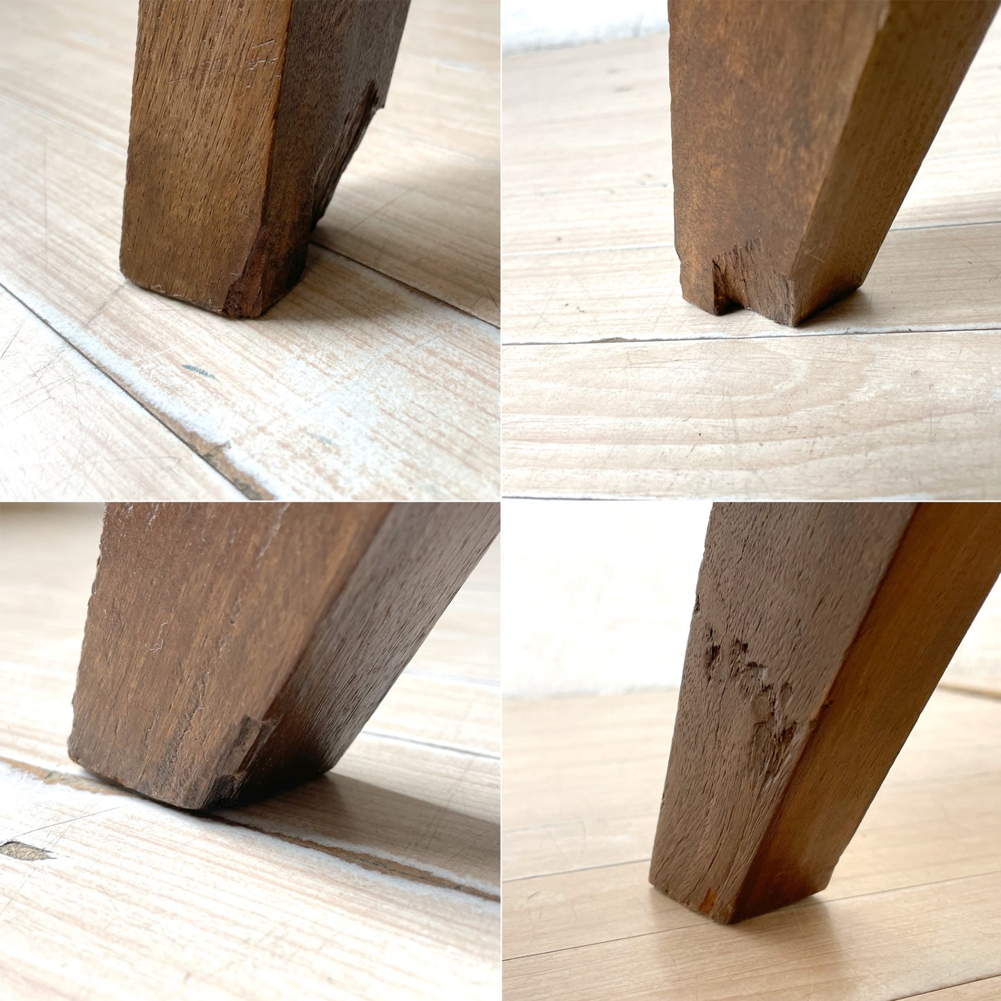 ピエールジャンヌレ Pierre Jeanneret ガラスコーヒーテーブル スモール Glass Coffee Table Small チーク無垢材 レター有り 1960‘s ビンテージ ★