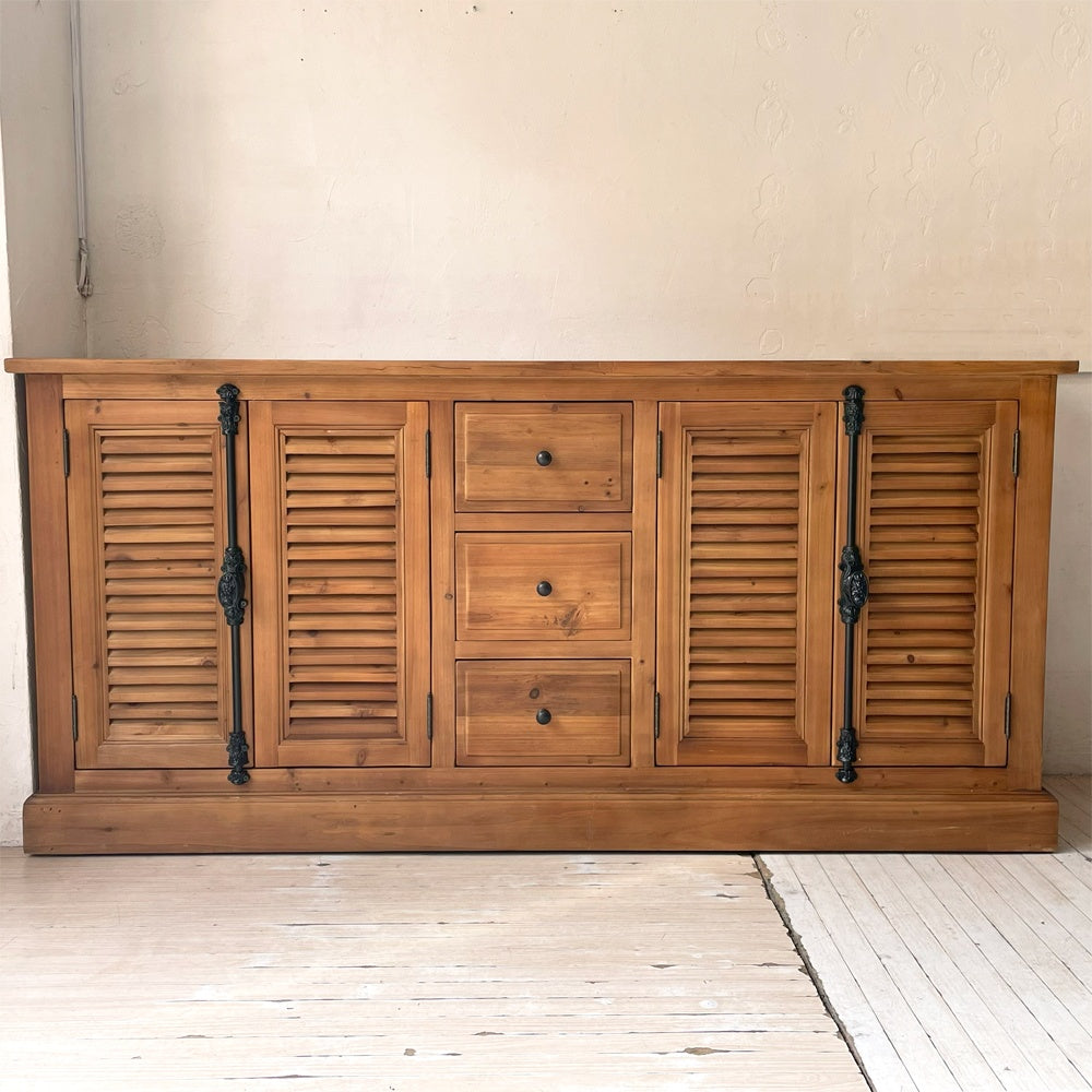 クラッシュゲート CRASHGATE ノットアンティークス Knot antiques ルーチェ LUCE サイドチェスト 杉古材 サイドボード 展示美品 ★