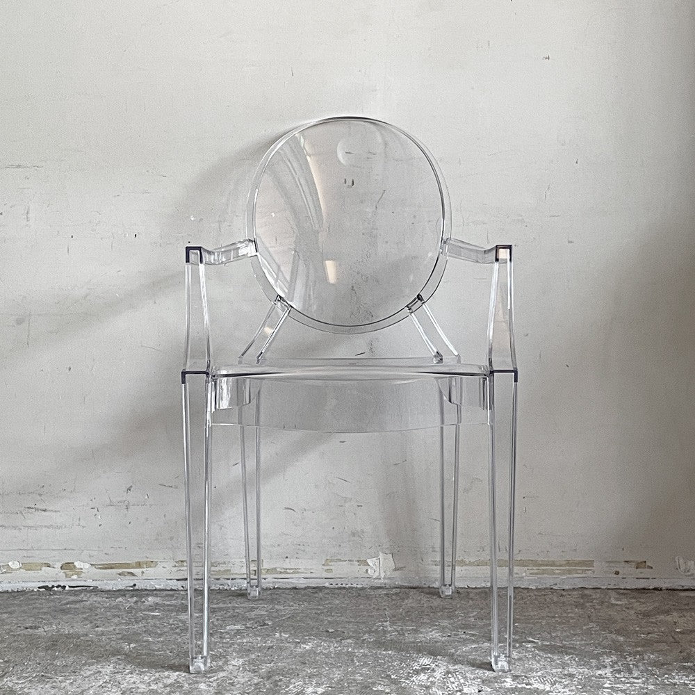カルテル Kartell ルイゴースト Louis Ghost アームチェア ダイニングチェア クリスタル フィリップスタルク Philippe Starck イタリア ■