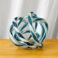 ヘイ HAY グラスノット オブジェ Glass Knot Teal and White インテリア オブジェ 北欧モダン W20cm ◇