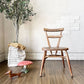 アーコール Ercol ダブルバックチェア スタッキングチェア キッズチェア エルム材 UKビンテージ 英国家具 ◎