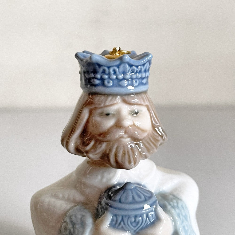 リヤドロ LLADRO ガスパール王 King Gaspar クリスマスオーナメント 箱付 陶器 ビンテージ スペイン ■