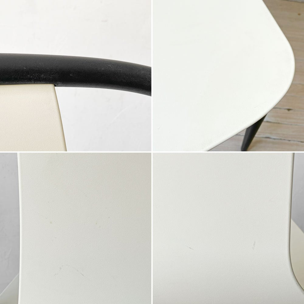 ヴィトラ Vitra ベルヴィルチェア Belleville Chair ダイニングチェア スタッキングチェア クリーム ロナン & エルワン・ブルレック B ★