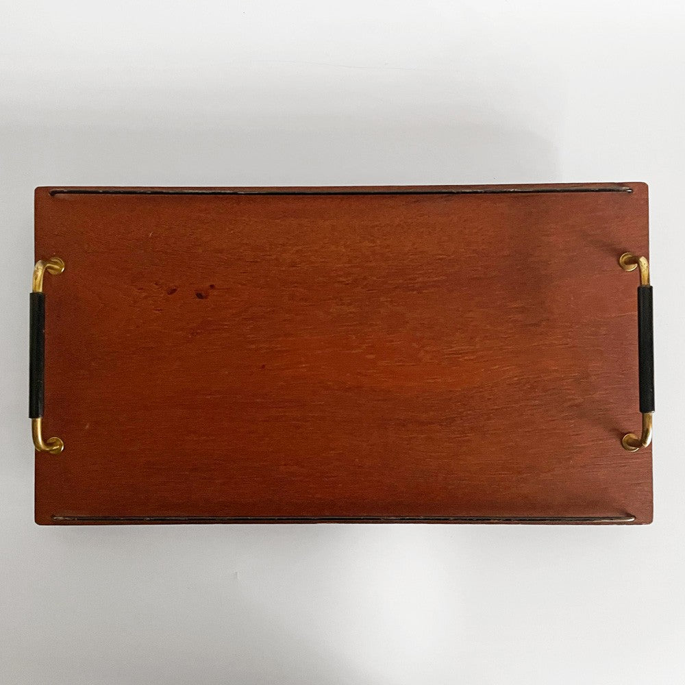 フィンランド ビンテージ Finland Vintage チーク材 サービングトレイ お盆 ウッドトレイ W41cm ■