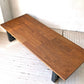 マスターウォール MASTERWAL モザイク MOSAIC リビングテーブル ウォールナット無垢材 ブラックスチールレッグ アカセ木工 廃盤 ★
