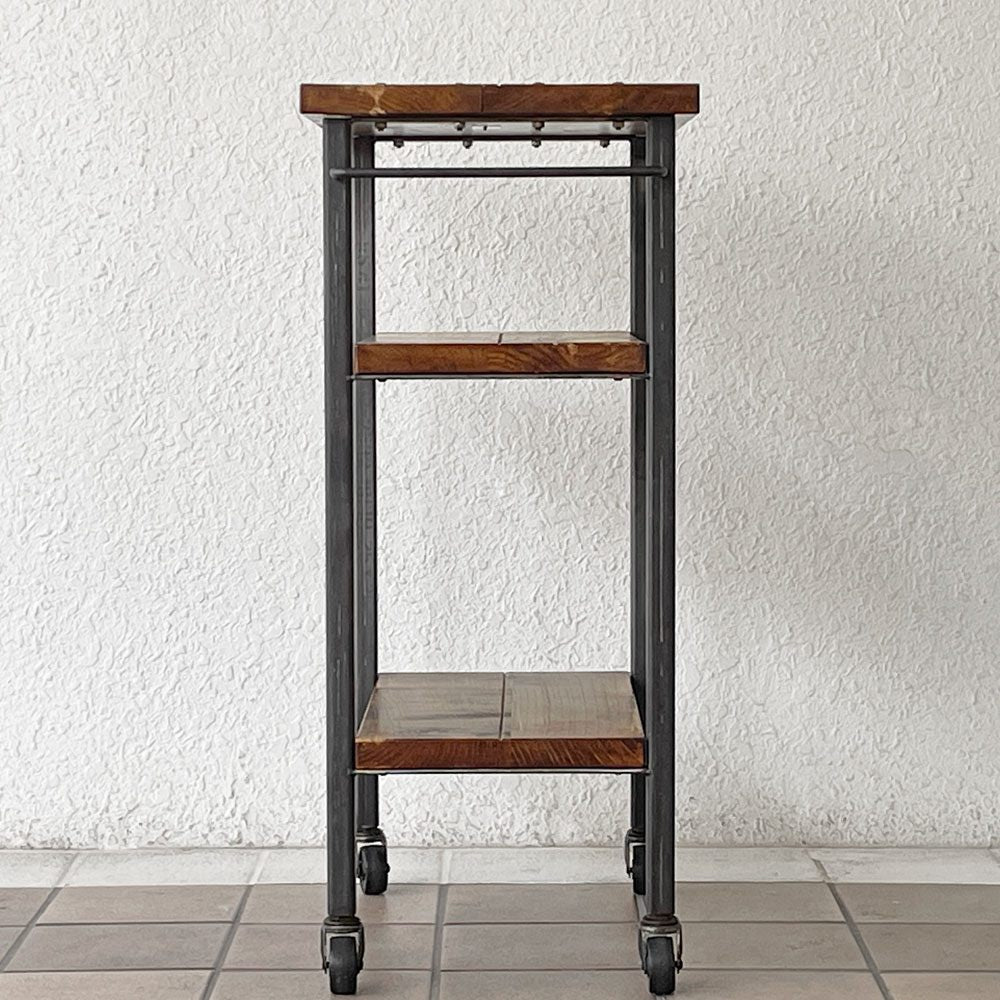アクメファニチャー ACME Furniture グランビュー GRANDVIEW ワゴン 3段 ハックベリー×アイアン キャスター付 インダストリアルデザイン 定価￥44,000- 廃番 ◇