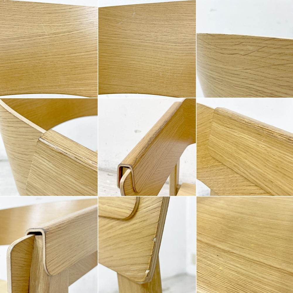 ムート muuto カバーアームチェア Cover Armchair ダイニングチェア 板座 オークカラー 定価￥106,700- B ●
