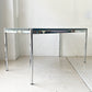 USMモジュラーファニチャー USM Haller USMハラーテーブル ワーキングデスク ダイニング チャコールリノリウム アジャスター 高さ調整機能付 スイス B★