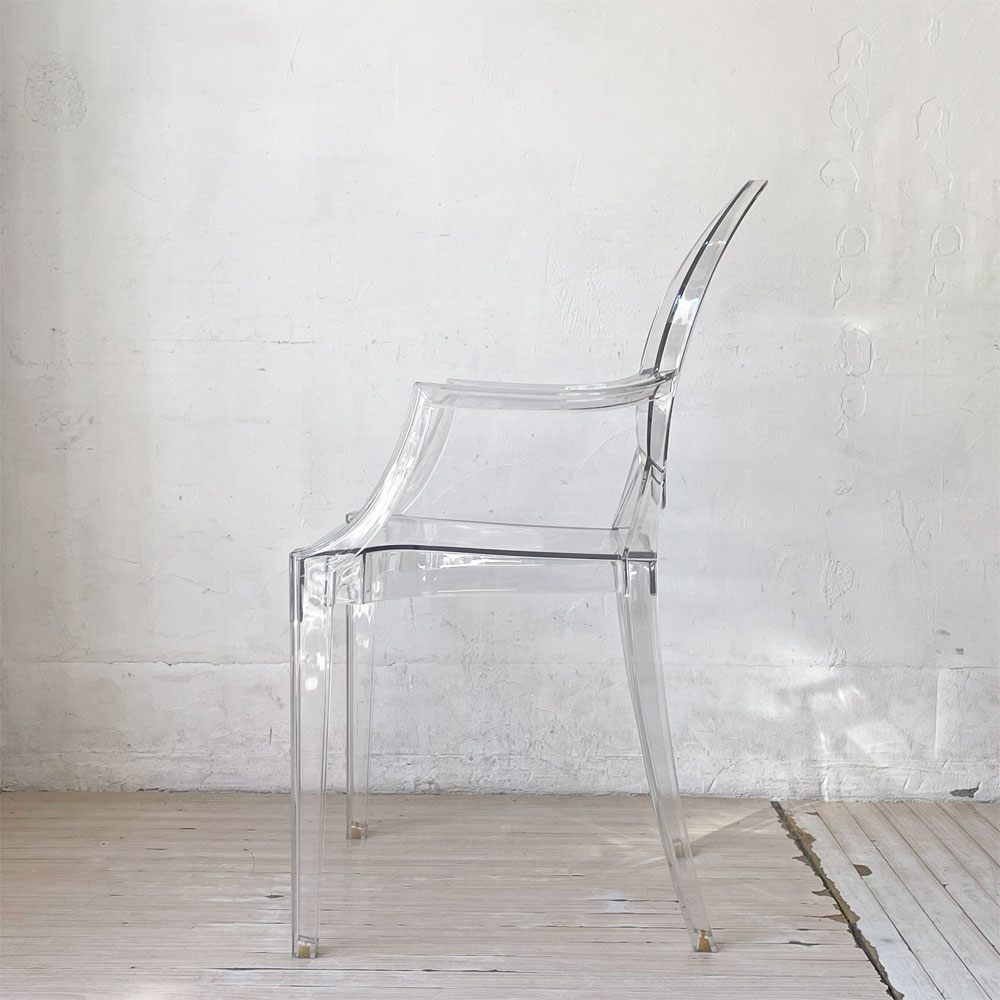 カルテル Kartell ルイゴースト LouisGhost アームチェア クリスタル スタッキング フィリップ・スタルク Philippe Starck イタリア A ★