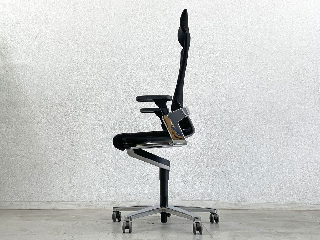 ウィルクハーン Wilkhahn オン チェア ON Chair ハイバック アームチェア ヘッドレスト付 オフィスチェア グッドデザイン賞 C 参考価格約36万円〓