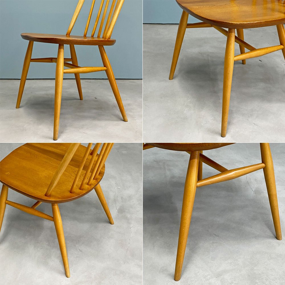 アーコール Ercol クエーカー チェア ラージ ダイニングチェア エルム×ビーチ材 英国 ビンテージ ◎