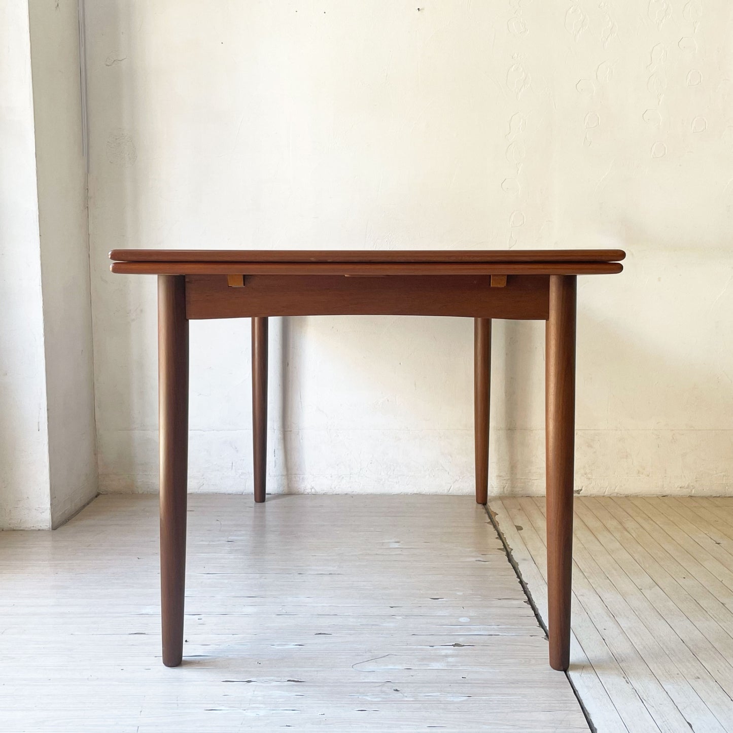 デンマークビンテージ Danish Vintage エクステンション EX ダイニングテーブル チーク材 伸長式 北欧家具 ★