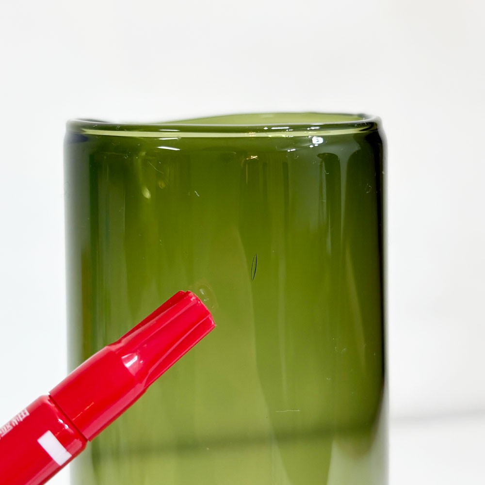 イッタラ iittala エッセンス Essence カラフェ デキャンタ ピッチャー フラワーベース アルフレッド・ハベリ フィンランド 北欧食器 モスグリーン ●