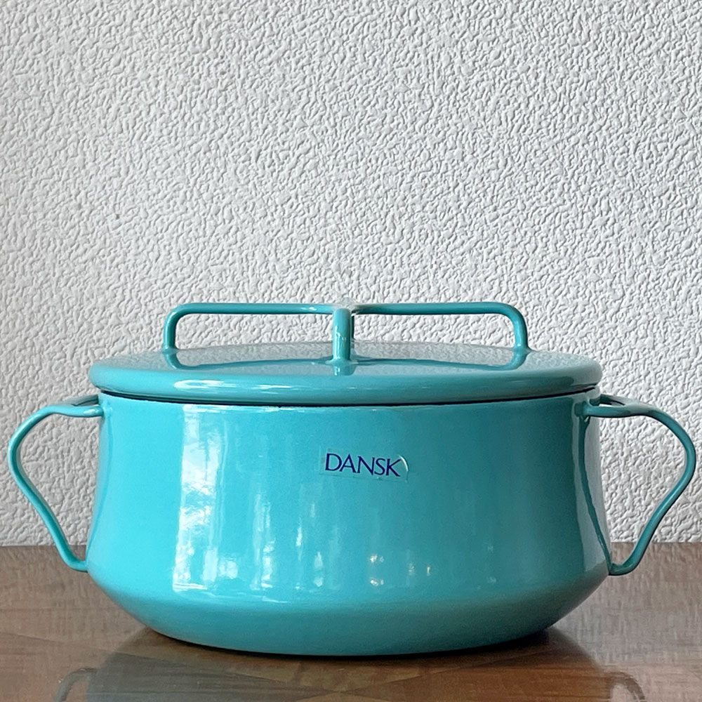 ダンスク DANSK コベンスタイル 両手鍋 ホーロー キャセロール W26cm イェンス・クイストゴー ティール 北欧 ◇