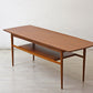 北欧ビンテージ Scandinavian vintage チーク材 ×オーク材 センターテーブル カフェテーブル w149.5cm 北欧家具 ●