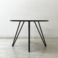 かなでもの KANADEMONO ザ・カフェテーブル THE CAFE TABLE トライアングル 4pin ラウンド Φ100cm ラバーウッド × スチール ブラック ●