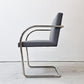 ノル knoll ブルーノ アームチェア チューブラー Brno Arm Chair Tubular ミースファンデルローエ カンチレバー グレー ファブリック ●