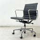 ハーマンミラー Herman Miller アルミナムグループ マネジメントチェア 本革 ブラック 5本脚 ガス圧昇降式 キャスター付 C&R イームズ B ●