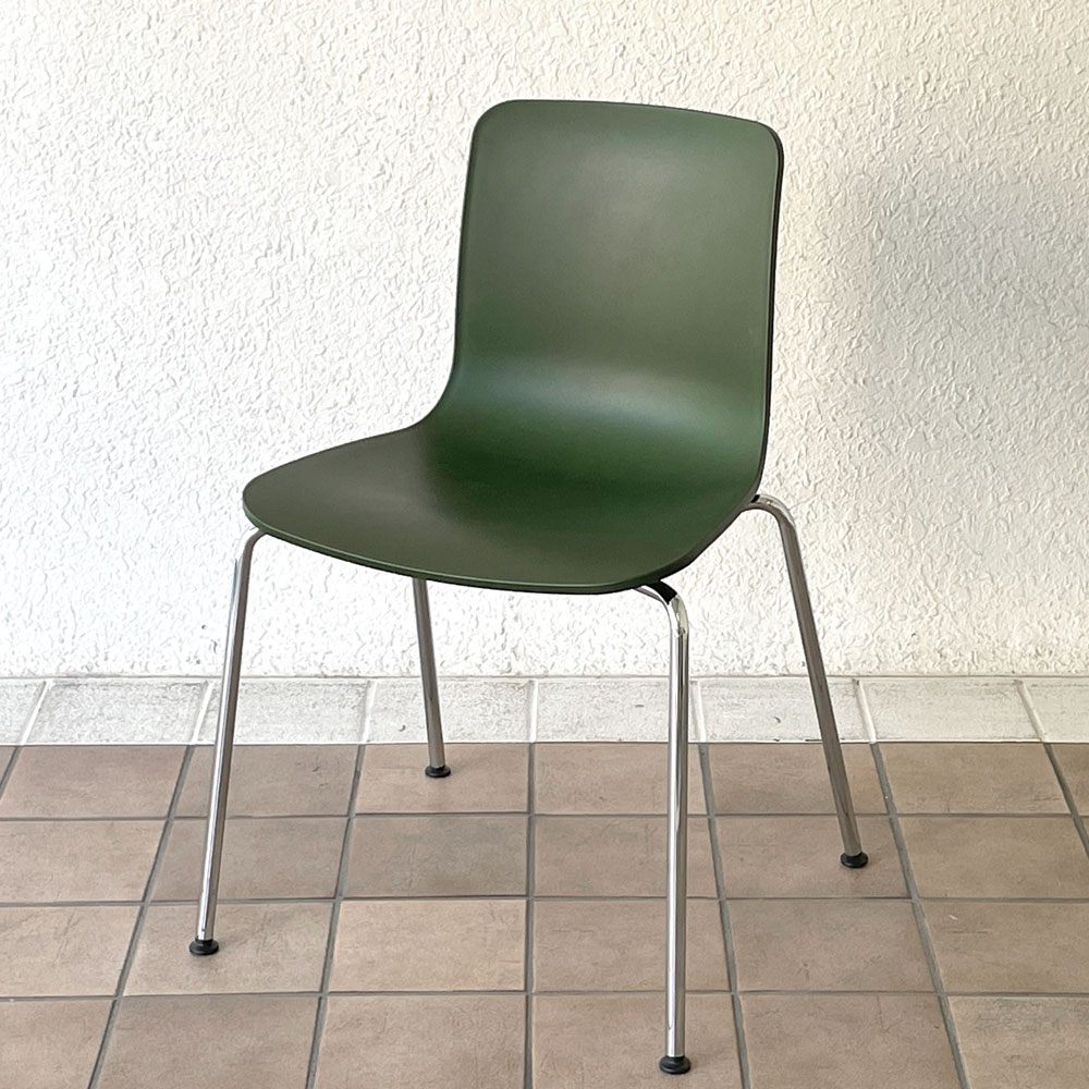 ヴィトラ vitra ハルチューブ HAL Tube サイドチェア ダイニングチェア スタッカブル グリーン ジャスパー・モリソン C ◇