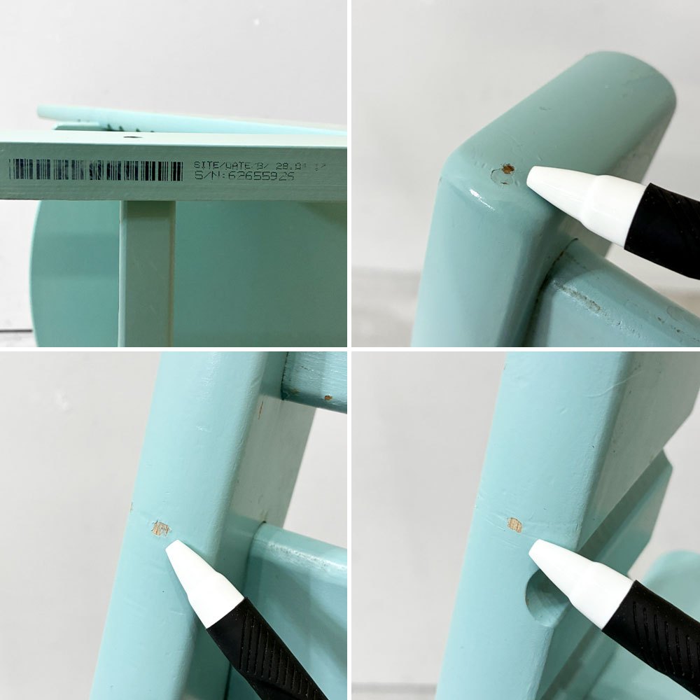 ストッケ STOKKE トリップトラップ TRIPP TRAPP ベビーチェア キッズチェア S/N6～ ノルウェー 北欧家具 アクアブルー ●