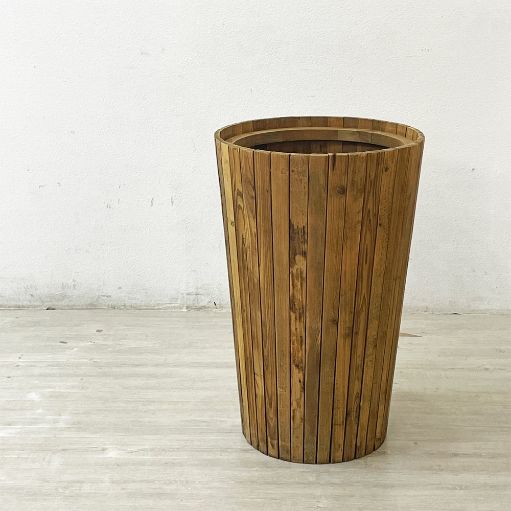 クラッシュゲート CRASH GATE ノットアンティークス knot antiques サンプランター SUN PLANTER 鉢カバー 杉古材 直径45cm トールタイプ 定価47,300円 ●