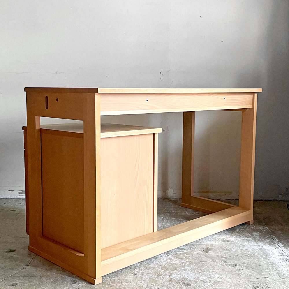 アクタス ACTUS アクタスキッズ エコレ ECOLE デスク＆サイドチェスト 2点セット W110cm アルダー材 ■