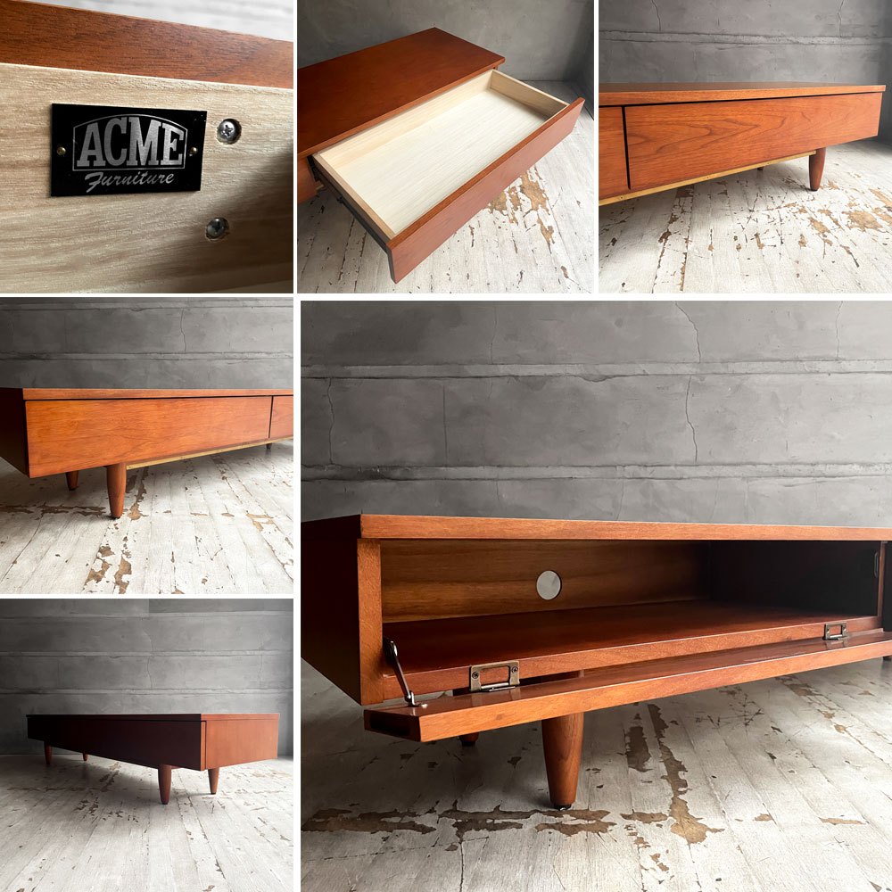 アクメファニチャー ACME Furniture トラッセル TRESTLES テレビボード ロー TV BOARD LOW AVボード ウォールナット材 定価￥84.700- ♪