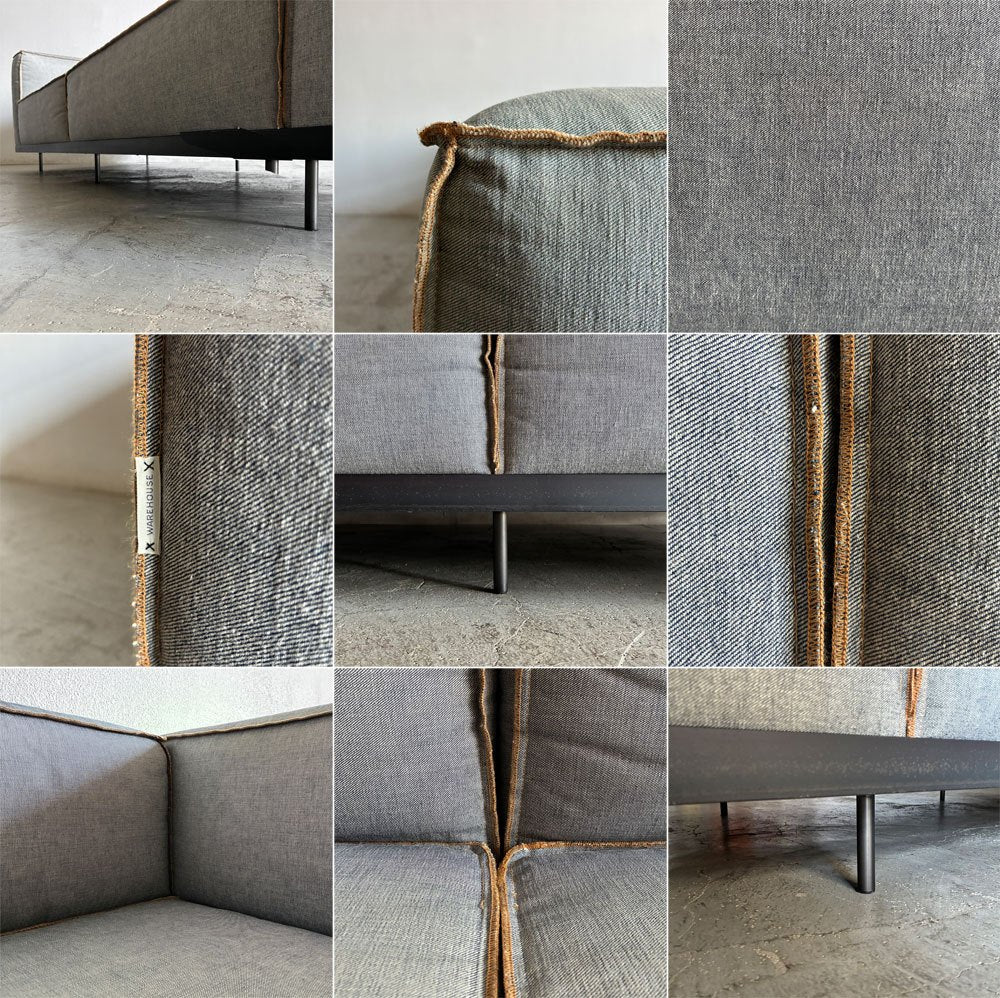 コンプレックスユニバーサルファニチャーサプライ COMPLEX UNIVERSAL FURNITURE SUPPLY ヒース トゥー シート Heath Two Seat 3p ソファ 参考価格 約101万円の品 〓