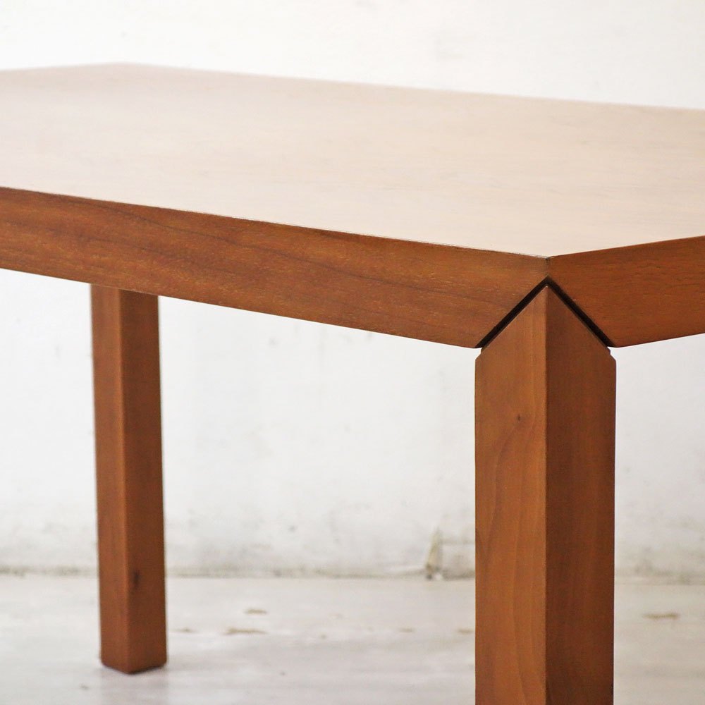 モダンデザイン Modern Design ウォールナット材 ダイニングテーブル W150cm シンプル ミニマルデザイン ●