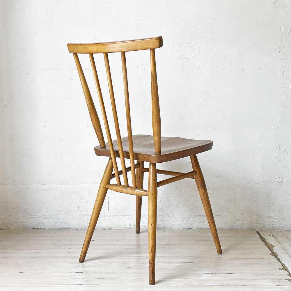 アーコール Ercol スティックバックチェア スピンドルチェア エルム材 UKビンテージ Vintage 英国家具 ★