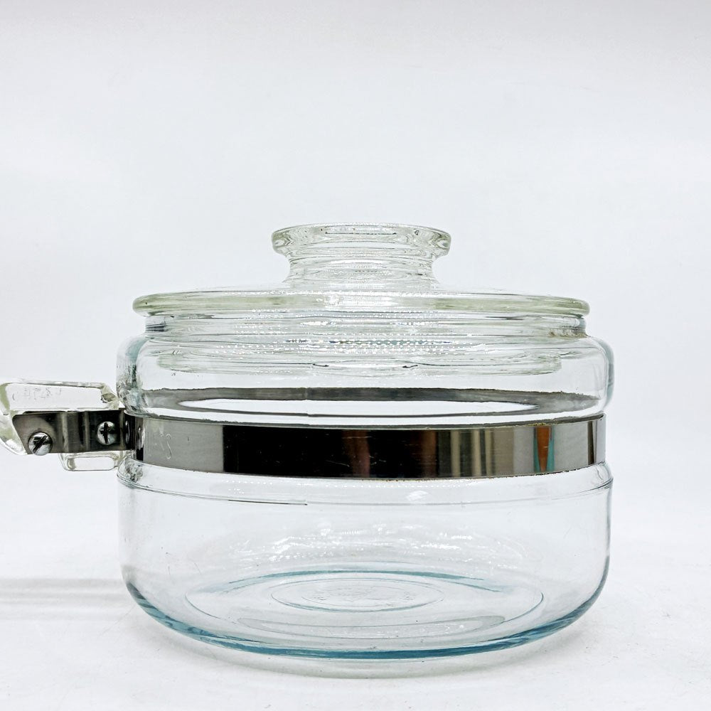 オールドパイレックス OLD PYREX  フレームウェア FLAMEWARE ソースパン 耐熱ガラス 片手鍋 調理器具 USビンテージ ●