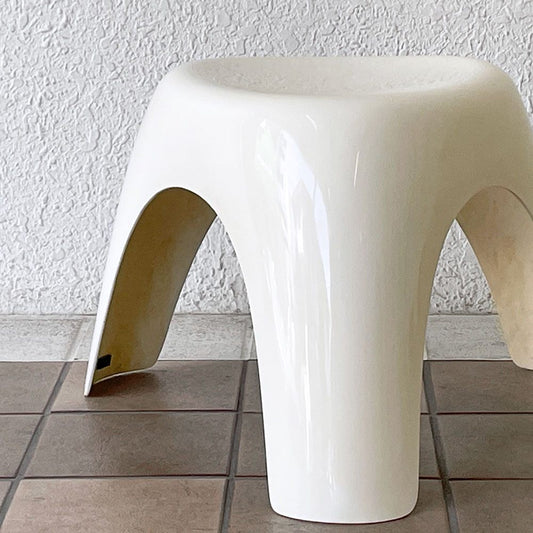 ハビタ habitat エレファントスツール elephant stool ホワイト FRP製 柳宗理 ミッドセンチュリー ビンテージ 名作 希少 ◇